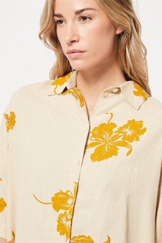 Chemisier en lin Beige