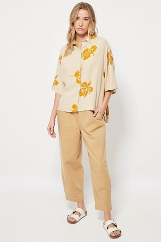 Chemisier en lin Beige