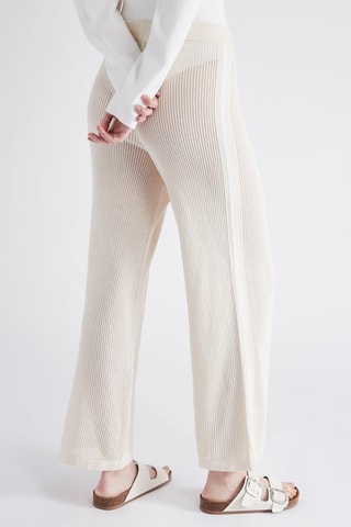 Pantalon large - Beige