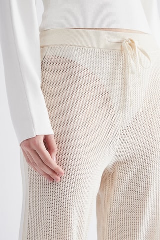 Pantalon large - Beige