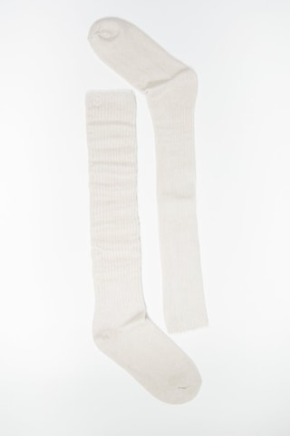 3 paires de chaussettes en laine et cachemire - Blanc