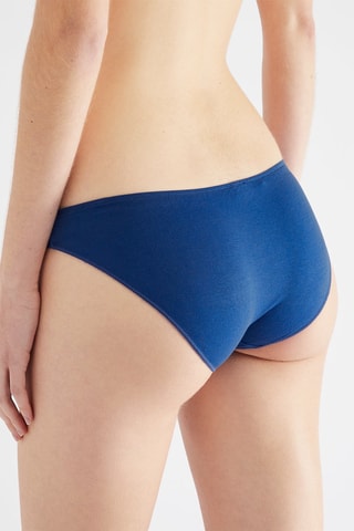 7 culottes - Bleu pétrole, gris clair chiné et blanc