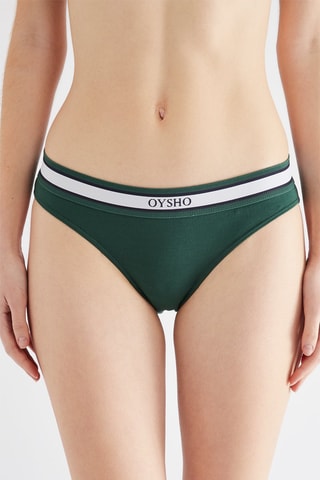3 culottes - Vert foncé, blanc et noir
