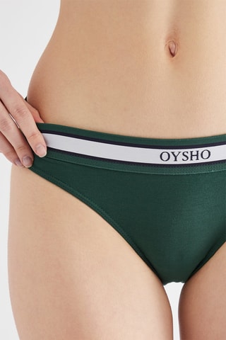 3 culottes - Vert foncé, blanc et noir