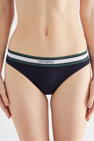 3 culottes - Vert foncé, blanc et noir