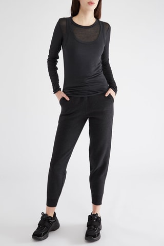 T-shirt trompe-l’œil - Noir