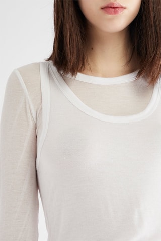 T-shirt trompe-l’œil - Blanc