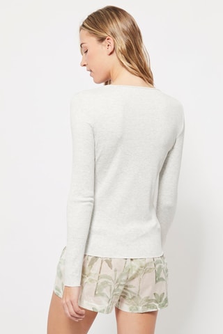 T-shirt Gris clair chiné
