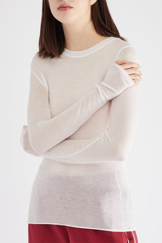 T-shirt - Blanc chiné