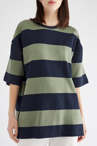 T-shirt - Bleu marine et kaki