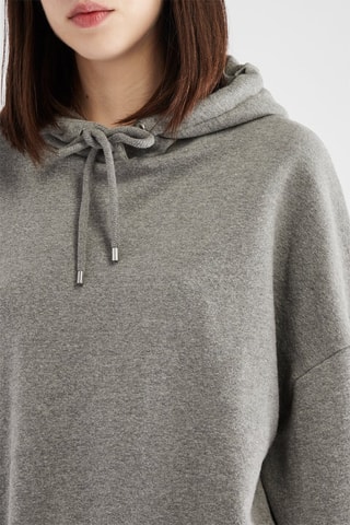 Sweat à capuche - Gris foncé chiné