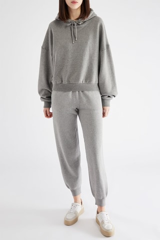 Sweat à capuche - Gris foncé chiné