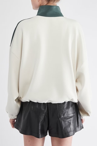Sweat - Vert foncé et écru