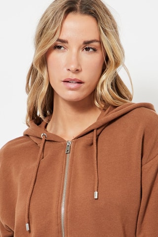 Sweat à capuche - Camel