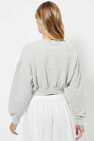 Sweat court - Gris chiné