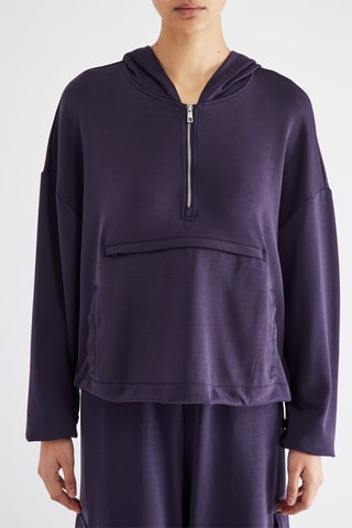 Sweat à capuche - Violet