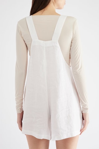 Salopette-short - Blanc
