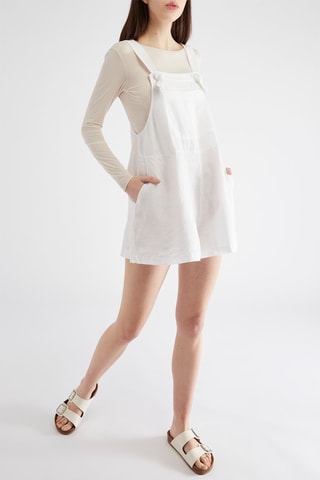 Salopette-short - Blanc