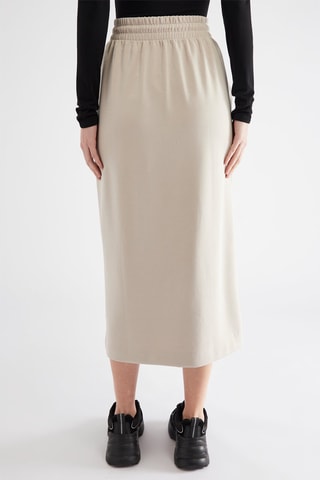 Jupe midi - Beige