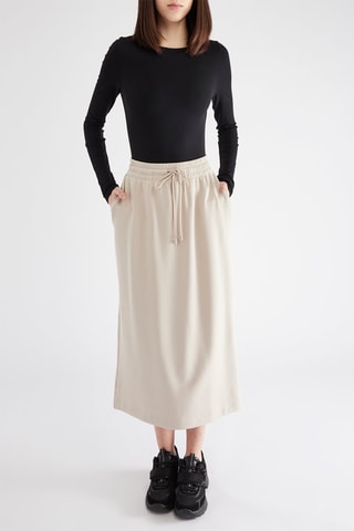 Jupe midi - Beige