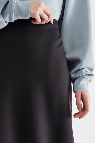 Jupe droite taille haute - Noir