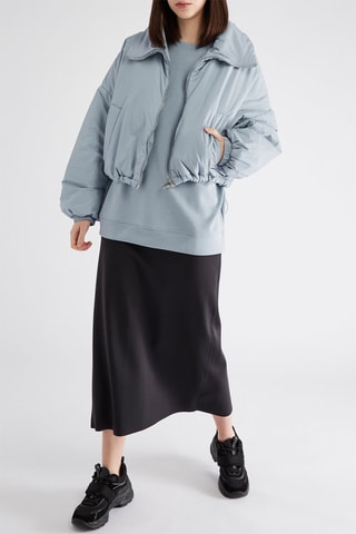 Jupe droite taille haute - Noir