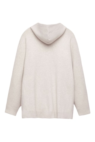 Sweat à capuche - Ecru