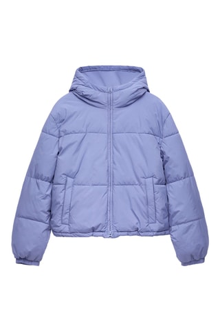 Doudoune à capuche - Mauve