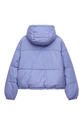 Doudoune à capuche - Mauve