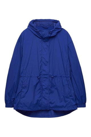 Coupe-vent à capuche - Bleu électrique