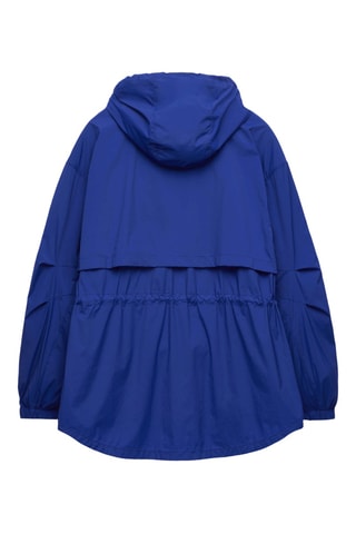 Coupe-vent à capuche - Bleu électrique