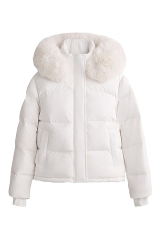 Doudoune à capuche - Blanc