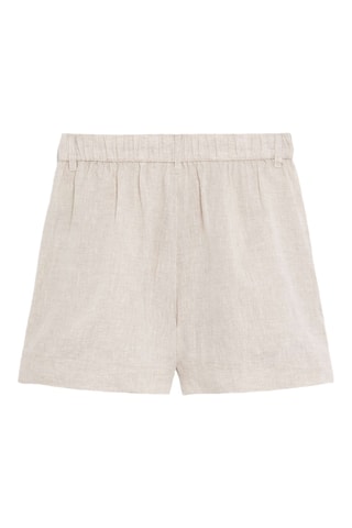 Short en lin- Beige