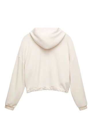 Sweat à capuche - Ecru