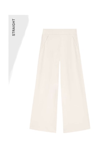 Pantalon straight - Ecru