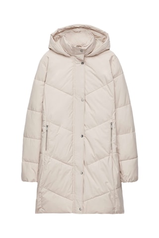 Doudoune longue - Beige