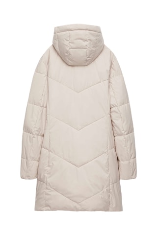 Doudoune longue - Beige