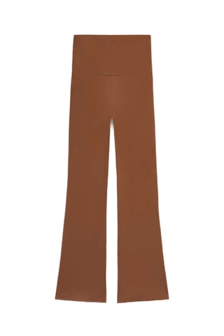 Pantalon taille haute - Marron