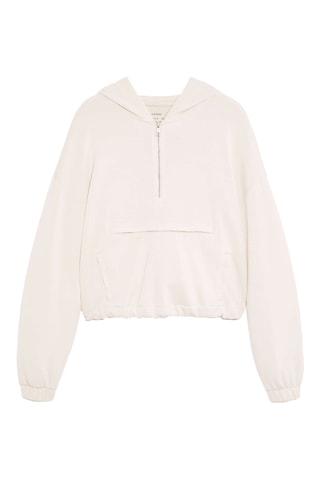 Sweat à capuche - Ecru