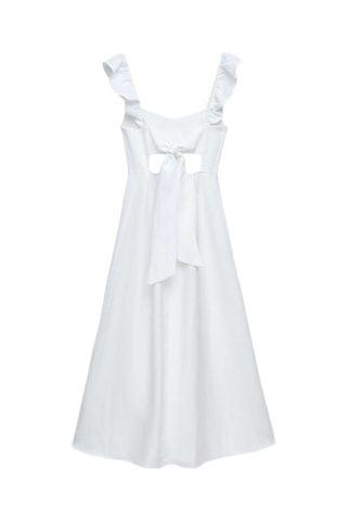 Robe patineuse en lin - Blanc