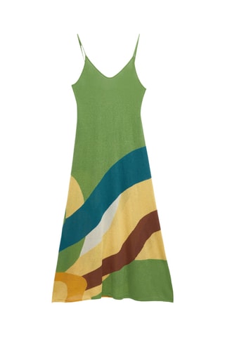Robe midi - Vert