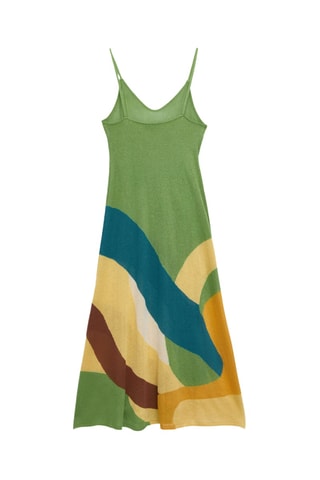 Robe midi - Vert