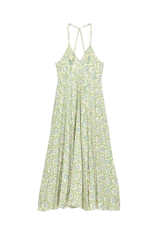 Robe midi - Vert et bleu