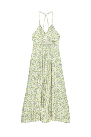 Robe midi - Vert et bleu