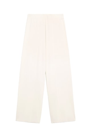 Pantalon taille haute - Ecru