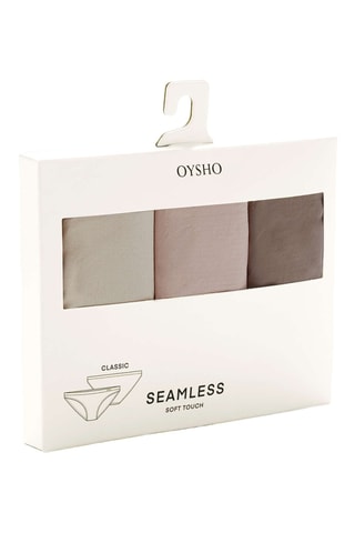 3 culottes - Beige et rose