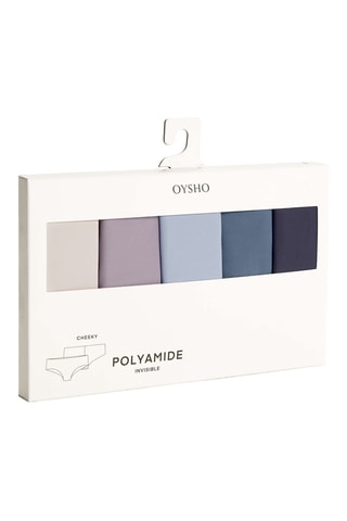 5 culottes - Violet et ciel
