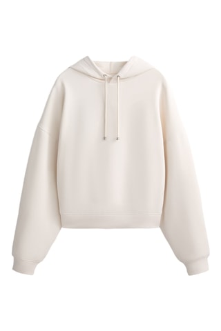 Sweat à capuche - Ecru