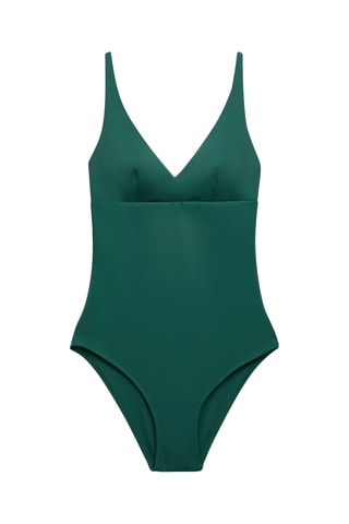 Maillot 1 pièce - Vert foncé
