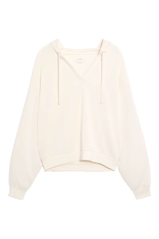 Sweat à capuche - Ecru
